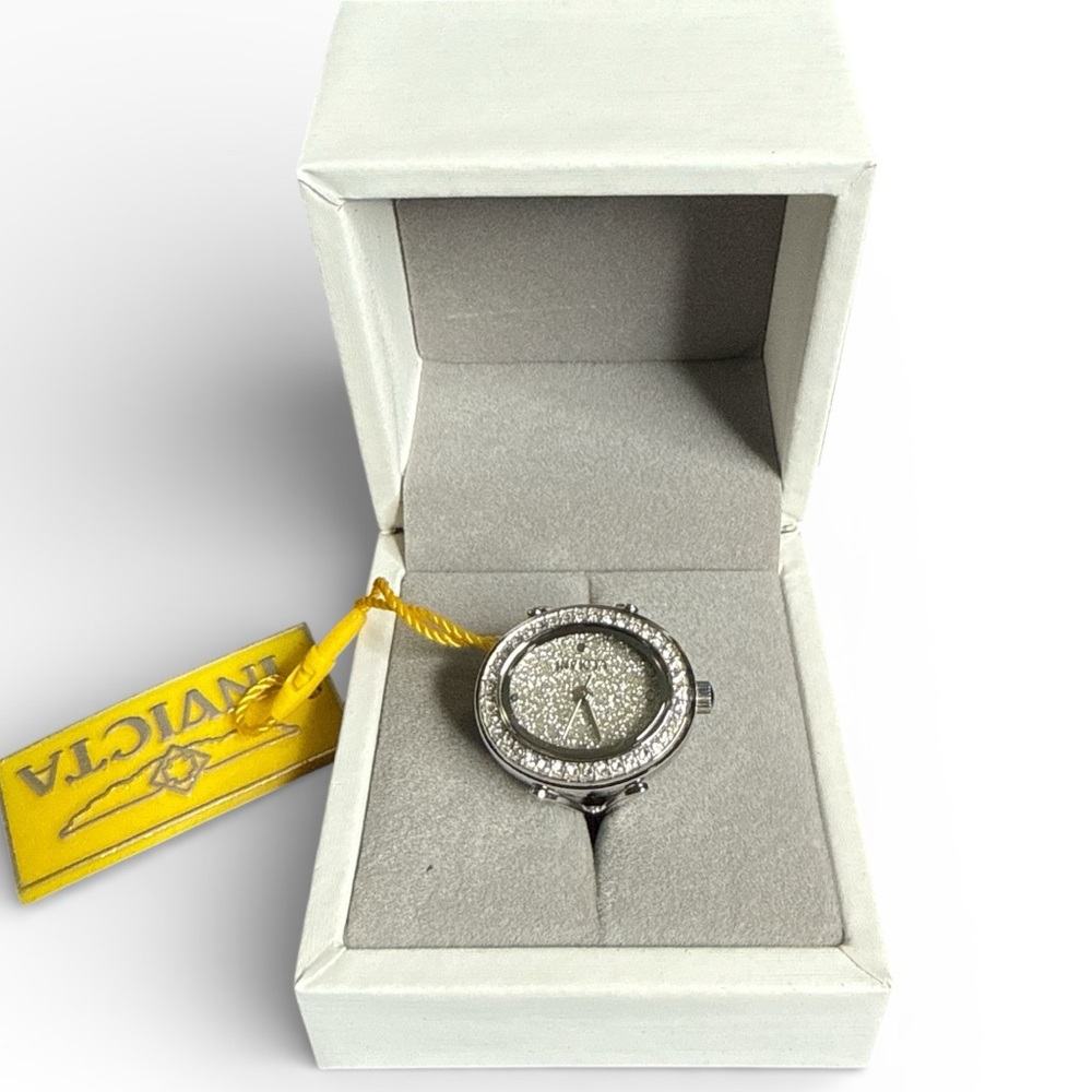 Invicta Mini Women's Ring Watch - 24mm, Silver (49594)